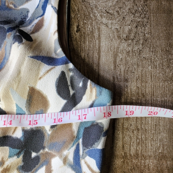 Connected Apparel Women's Tiered Formal Watercolor Midi Dress Size 10 NWOT - Picture 5 of 16